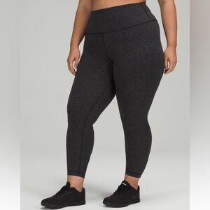 Lululemon Wunder Train High-Rise Tight - Black Print - 25”